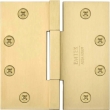 Emtek 96315<br />Square Barrel Heavy Duty Hinges Pair - Solid Brass 4-1/2" x 4-1/2" - 0.125" Thickness