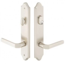 Emtek - 1284 - Concord Plates 2" x 10" - 2" x 10" - Non-Keyed Fixed Handle Outside, Operating Handle Inside #2