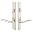 Emtek<br />12B4-SS - Modern Plates 2" x 10" - Non-Keyed Fixed Handle Outside, Operating Handle Inside #2 Stainless Steel