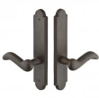 Emtek<br />1424 - Arched Plates 2" X 10" - Non-Keyed Fixed Handle Outside, Operating Handle Inside #4