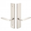 Emtek<br />14B4-SS - Modern Plates 2" x 10" - Non-Keyed Fixed Handle Outside, Operating Handle Inside #4 Stainless Steel