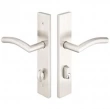 Emtek<br />16B4-SS - Modern Plates 2" x 10" - Non-Keyed Fixed Handle Outside, Operating Handle Inside #6 Stainless Steel