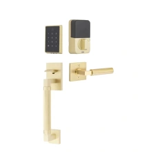 Emtek<br />EMP20208 - Emtek EMPOWERED 2 Touch Entry Set with Hercules Knurled Grip; Key-Free &amp; Bluetooth