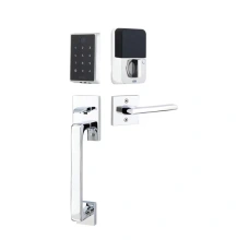 Emtek<br />EMP20203 - Emtek EMPOWERED 2 Touch Entry Set with Baden Grip; Key-Free &amp; Bluetooth