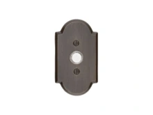 Emtek<br />2421 - DOORBELL BUTTON WITH #1 SANDCAST BRONZE ROSETTE