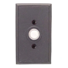 Emtek<br />2433 - DOORBELL BUTTON WTH #3 WROUGHT STEEL ROSETTE