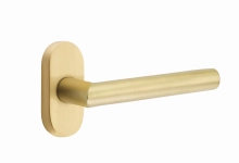 Emtek<br />5804 Half Dummy, Single Sided - 1-1/2" x 3" - Oval Stretto Narrow Trim Lockset