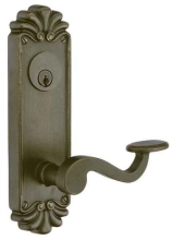 Emtek<br />6020 - Tuscany #16 3-5/8" C-C Keyed Style Sideplate (8-1/4") - Passage, Single Keyed