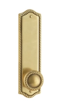Emtek<br />7990 - Rope 5-1/2" C-C Keyed Rope Style Sideplate (9-5/8") - Passage, Single Keyed