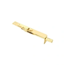 Emtek<br />8501 - 6" Brass Flush Bolt with Square Corner