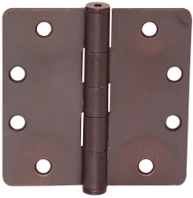 Emtek<br />92025  - HEAVY DUTY HINGE PAIR 4.5" x 4.5" (1/4" RADIUS)