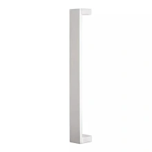 First Impressions Custom Door Pulls<br />SNA150 SMTSAL - Sintra 150 - Door Pull - 5/8" Thick Solid Ruler Grip With 1-1/2" Face And Straight Flat Square Mounts In Aluminum 