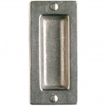Rocky Mountain Hardware - PDL-FP204 - Pocket Door Lock Set - 2" x 4-1/4" Rectangular Flush Pulls