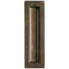 Rocky Mountain Hardware - PDL-FP208 - Pocket Door Lock Set - 2-1/2" x 8" Rectangular Flush Pulls