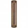 Rocky Mountain Hardware<br />PDL-FP252 - Pocket Door Lock Set - 2-1/2" x 12" Curved Flush Pulls