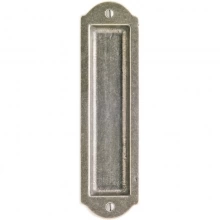 Rocky Mountain Hardware - PDL-FP259 - Pocket Door Lock Set - 2-1/2" x 9" Arched Flush Pulls
