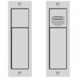 Rocky Mountain Hardware<br />PDL-FP308 - Patio Pocket Door Lock Set - 2-1/2" x 8" Rectangular Flush Pulls