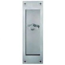 FSB Door Hardware  - 4210 09002 - Aluminum Flush Pull for Locking Door 4210 with Thumbturn