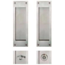 FSB Door Hardware  - SDL-SA-P - FSB Stainless Steel SDL Sliding Door Lock Deadbolt, Key x Thumbturn