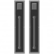 Rocky Mountain Hardware<br />G130/G130 Grips both sides - Pull/Pull Double Cylinder Dead Bolt - 3-1/2" x 18" Designer Escutcheons