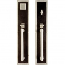 Rocky Mountain Hardware - G130/G132 - Entry Mortise Lock Set - 3-1/2" x 18" Designer Escutcheons