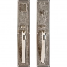 Rocky Mountain Hardware - G130/G132 Designer - Entry Mortise Lock Set - 3-1/2" x 18" Designer Escutcheons