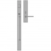 Rocky Mountain Hardware - G207/E257 - Entry Mortise Lock Set - 2-1/4 x 30" Exterior with 2-1/2" x 13" Interior Metro Escutcheons