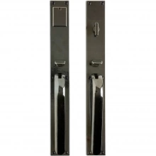 Rocky Mountain Hardware - G225/G226 - Entry Mortise Lock Set - 2-1/4" x 17" Metro Escutcheons