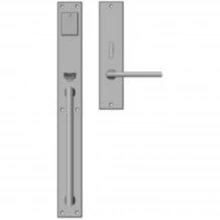 Rocky Mountain Hardware - G233/E207 - Entry Mortise Lock Set - 2-1/4" x 20" Exterior with 2-1/4" x 10" Interior Metro Escutcheons
