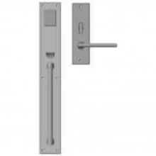 Rocky Mountain Hardware - G242/E211 - Entry Mortise Lock Set - 2-3/4" x 20" Exterior with 2-1/4" x 8" Interior Metro Escutcheons