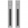 Rocky Mountain Hardware<br />G30333/G30332 Grips both sides - Pull/Pull Dead Bolt - 3" x 18" Trousdale Escutcheons