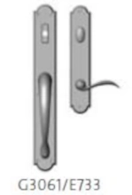 Rocky Mountain Hardware - G3061/E733 - Endura Trilennium Arched Entry Multi-Point Trim Only Rocky Mountain Hardware - G3061/E733 - Endura Trilennium Arched Entry Multi-Point Trim Only