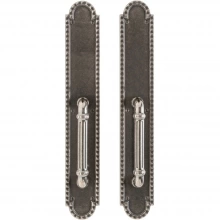Rocky Mountain Hardware - G30634/G30634 Grips both sides - Pull/Pull Dummy - 3-1/2" x 22" Corbel Arched Escutcheons