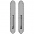 Rocky Mountain Hardware<br />G30631/G30631 Grips both sides - Pull/Pull Dummy - 3" x 19" Corbel Arched Escutcheons