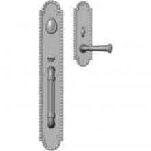 Rocky Mountain Hardware - G30636/E30607 - Entry Mortise Lock Set - 3-1/2" x 22" Corbel Arched Escutcheons