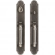 Rocky Mountain Hardware<br />G30636/G30635 - Entry Mortise Lock Set - 3-1/2" x 22" Corbel Arched Escutcheons