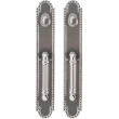 Rocky Mountain Hardware<br />G30636/G30636 Grips both sides - Pull/Pull Double Cylinder Dead Bolt - 3-1/2" x 22" Corbel Arched Escutcheons