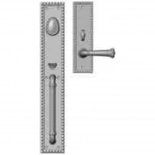 Rocky Mountain Hardware - G30733/E30707 - Entry Mortise Lock Set - 3" x 19" Exterior with 2-1/2" x 9" Interior Corbel Rectangular Escutcheons