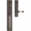Entry Mortise Lock Set - 3-1/2" x 20" Exterior with 2-1/2" x 11" Interior Stepped Escutcheons