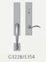 Rocky Mountain Hardware - G3228/E354 - Endura Trilennium Stepped Sectional Inactive/Thumb Turn Multi-Point Trim Only