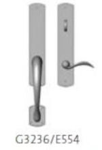 Rocky Mountain Hardware - G3236/E554 - Endura Trilennium Curved Sectional Inactive/Thumb Turn Multi-Point Trim Only