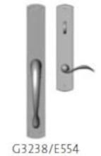 Rocky Mountain Hardware - G3238/E554 - Endura Trilennium Curved Inactive/Thumb Turn Multi-Point Trim Only