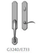 Rocky Mountain Hardware - G3240/E733 - Endura Trilennium Arched Sectional Inactive/Thumb Turn Multi-Point Trim Only