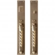 Rocky Mountain Hardware<br />G326/G328 - Entry Mortise Lock Set - 3-1/2" x 24" Stepped Escutcheons