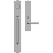 Rocky Mountain Hardware - G505/E557 - Entry Dead Bolt/Spring Latch Set - 3-1/2" x 26" Exterior with 2-1/2" x 13" Interior Curved Escutcheons