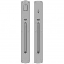 Rocky Mountain Hardware - G505/G507 - Entry Mortise Lock Set - 3-1/2" x 26" Curved Escutcheons