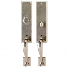 Rocky Mountain Hardware - G542/G544 - Entry Mortise Lock Set - 3-1/2" x 19-5/8" Rectangular Escutcheons
