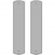 Rocky Mountain Hardware<br />G560/G560 Push plates only - Push Double - 2-3/4" x 13" Curved Escutcheons
