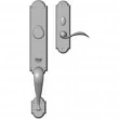 Rocky Mountain Hardware<br />G572/E723 - Entry Mortise Lock Set - 3" x 20" Exterior with 2-1/2" x 9" Interior Arched Escutcheons