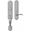 Rocky Mountain Hardware<br />G572/E737 - Entry Mortise Lock Set - 3" x 20" Exterior with 2-1/2" x 13" Interior Arched Escutcheons